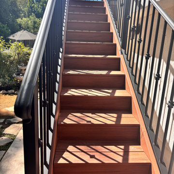 new built staircase from scratch-studio city