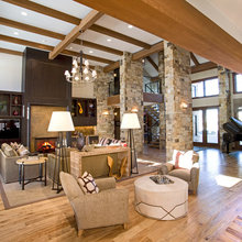STONE PILLARS UP TO BEAMS