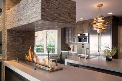 Kitchen - contemporary kitchen idea in Other