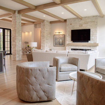 Dazzling Wainscoting and Ceiling Beams