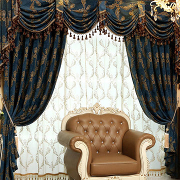 Living Room Luxury Valance Curtains
