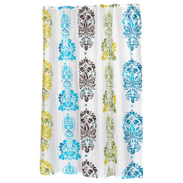 Extra Long "Olivia" Fabric Shower Curtain