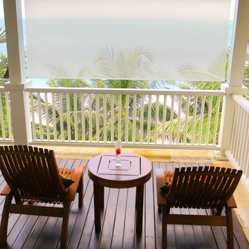 Cordless Outdoor Sun Shades (PVC - PVC Coated Polyester Fabric)