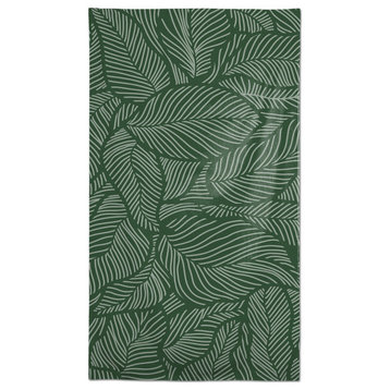 Dense Leaves Green 58 x 102 Outdoor Tablecloth