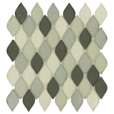 Aquatica Glass Tile, Gray Scale