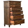 Coaster Avenue 8-Drawer Wood Chest in Weathered Burnished Brown