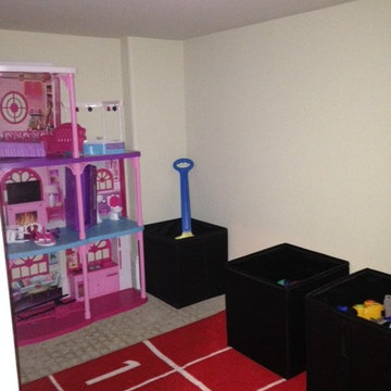 Crawl Space converted into a fun kids playroom