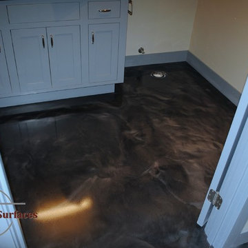 Designer Metallic Epoxy Garage Floor