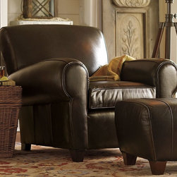 Manhattan Leather Club Chair - Armchairs And Accent Chairs