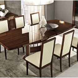 Roma Dining Set in Walnut (Table and 6 Chairs) - Dining Sets