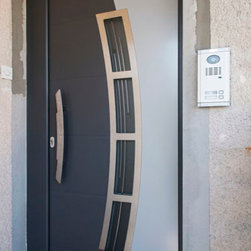 Modern Aluminum Front Entry Door - Front Doors