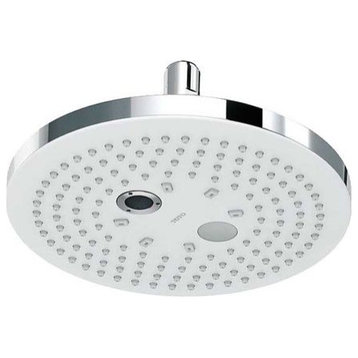 TOTO Round Dual-Mode Shower Head with Matching Escutcheon, Rubber Nozzles, 2.5
