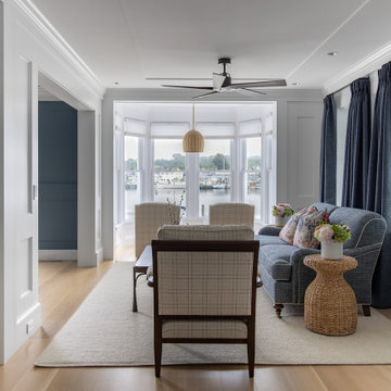Upscale Maritime in Mystic Family Room