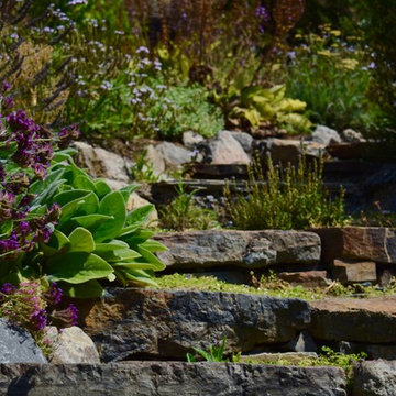 Native Garden Dry Stacked Steps
