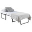 Krakow Pouffe Fold-Out Bed, Blue, 48x83 cm