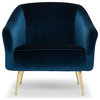 Lucie Midnight Blue Occasional Chair
