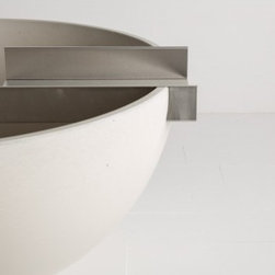 Solus Decor Scupper Water Feature Available in a Range of Colours - Outdoor Fountains And Ponds