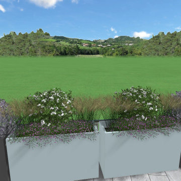 Realizzazione di area verde su terrazzo