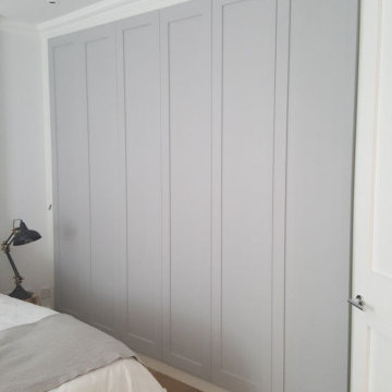 Grey Shaker Built-in Wardrobes in Rickmansworth | Inspired Elements | London