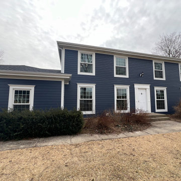 Deep Ocean James Hardie Siding Project in North Barrington, IL