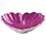 Julia Knight - Pearlized Heart Bowl, Raspberry, 7" - Eat your heart out! Your guests will truly feel the love when your table is set with these pretty and petite heart shaped dishes. Perfect for a date night in or a party with close friends! Although they do say the way to a man's heart is through his stomach��_