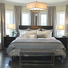 Grey drapes