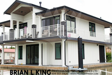 Example of a trendy home design design in Vancouver