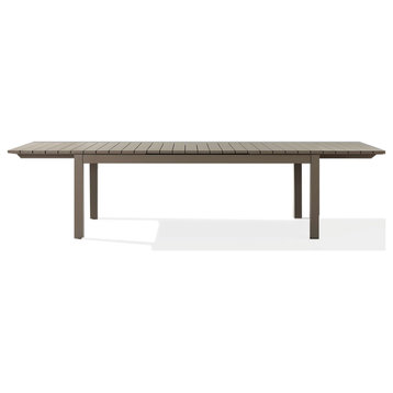 Taupe Extendable Outdoor Dining Table, Andrew Martin Harlyn