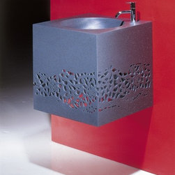 Carved Gray Durat Sink - Bathroom Vanities And Sink Consoles