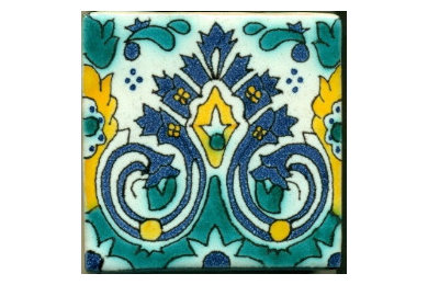 Spanish Revival Tile Garbo Pattern 6" x 6"