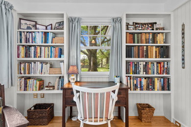 Example of a classic home office design in Other