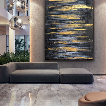 Shiny 48x36 inches Contemporary Art Large Modern Painting MADE TO ORDER