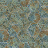 Gaudi React Hex Ocean Porcelain Floor and Wall Tile
