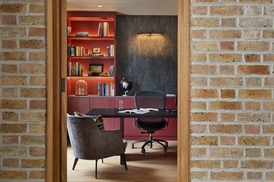 Design ideas for a scandi home office in Surrey.