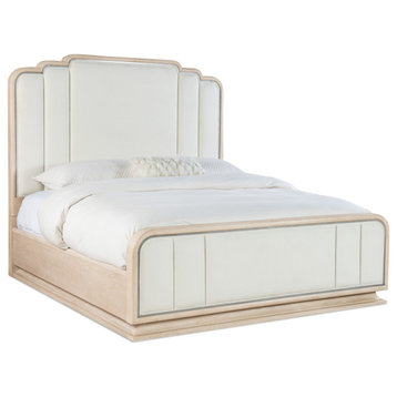 Hooker Furniture 6500-90866 Nouveau Chic King Oak Platform Bed - Sandstone