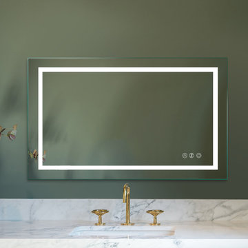 36-in W LED Bathroom Mirror,Wall Mount,Anti Fog,Dimmable