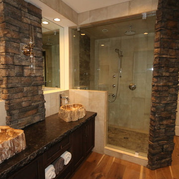 McBain Residence - hardwood, tile, granite, heated floor, cabinetry, design