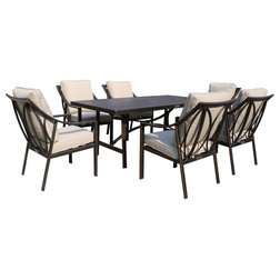Transitional Outdoor Dining Sets by iPatio Furniture