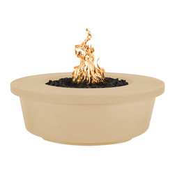 The Outdoor Plus - Tempe Firepit, Vanilla, 48" - Fire Pits
