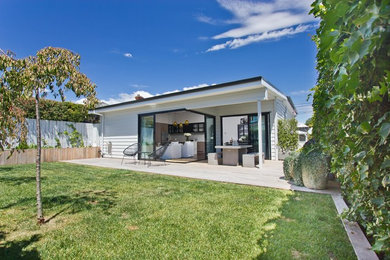 Photo of a contemporary home design in Auckland.