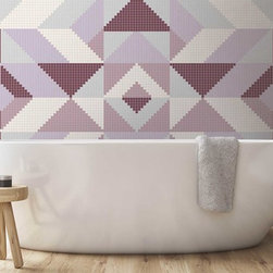 Kaleido Rose Installation - Mosaic Tile
