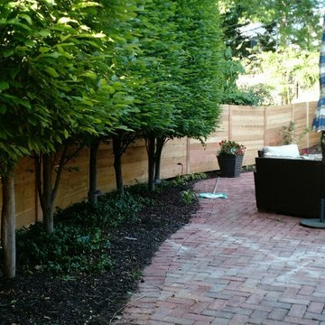 Horizontal Cedar Plank Fence