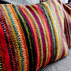 Striped Colorful Hand Woven Pillows by Native Trade - Decorative Pillows
