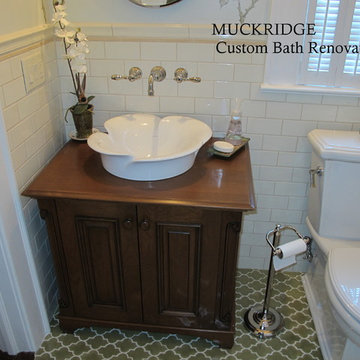 Liberty NC powder room farm house bath room