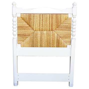 Headboard TRADE WINDS NEWPORT Traditional Antique Painted White Paint