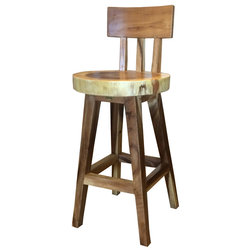 Rustic Bar Stools And Counter Stools by Chic Teak