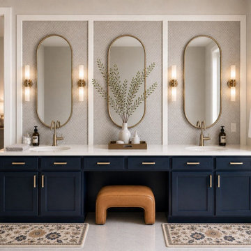 Golden Master Bathroom