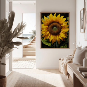 A Moment of Gold Digital Artwork Floral Wall Art Prints