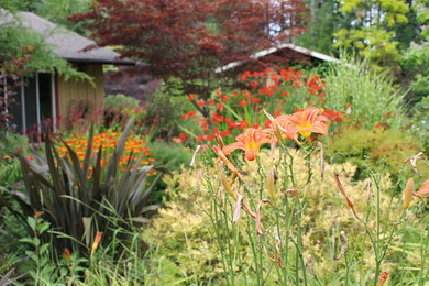 Inspiration for a rustic landscaping in Other.