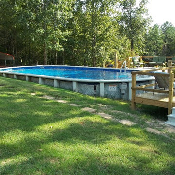 Aboveground Pools Installed by Brown's Pools & Spas